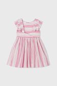 Дитяча сукня з домішкою льону Mayoral колір рожевий mini розкльошена (2944025)