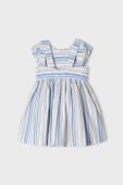 Дитяча сукня з домішкою льону Mayoral mini розкльошена колір блакитний