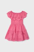 Дитяча бавовняна сукня Mayoral колір рожевий mini розкльошена (2944091)