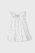 Дитяча бавовняна сукня Mayoral колір білий mini розкльошена (2944153)