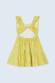 Дитяча бавовняна сукня Mayoral колір жовтий mini розкльошена (2944228)