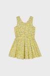 Дитяча бавовняна сукня Mayoral колір жовтий mini пряма (2944257)
