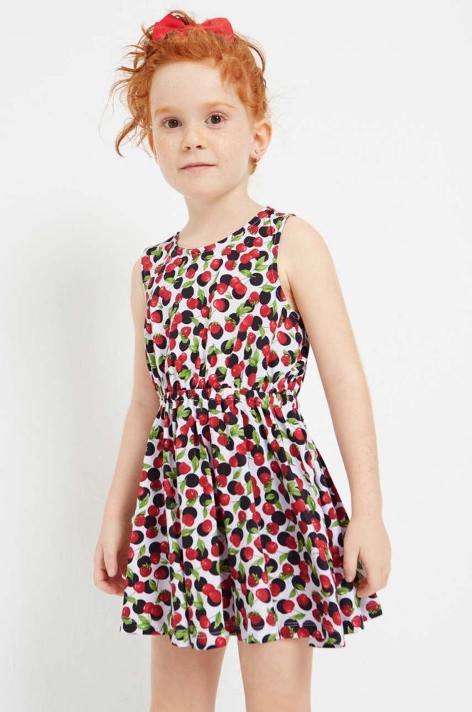 Дитяча бавовняна сукня Mayoral mini пряма колір барвистий