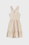 Дитяча сукня Mayoral колір бежевий midi розкльошена (2944391)