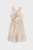 Дитяча сукня Mayoral колір бежевий midi розкльошена (2944391)