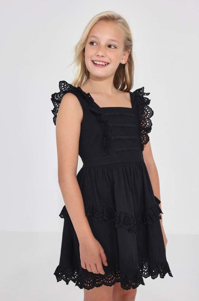 Дитяча сукня Mayoral колір чорний mini розкльошена (2944404)