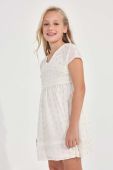 Дитяча сукня Mayoral колір бежевий mini розкльошена (2985242)