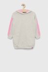 Дитяча бавовняна сукня United Colors of Benetton колір сірий mini oversize