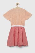 Дитяча бавовняна сукня United Colors of Benetton колір помаранчевий mini розкльошена (3282888)