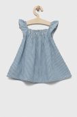 Дитяча бавовняна сукня United Colors of Benetton mini розкльошена колір блакитний (3275457)