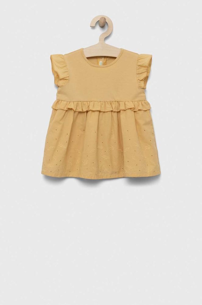 Сукня для немовлят United Colors of Benetton колір бежевий mini розкльошена (3279672)