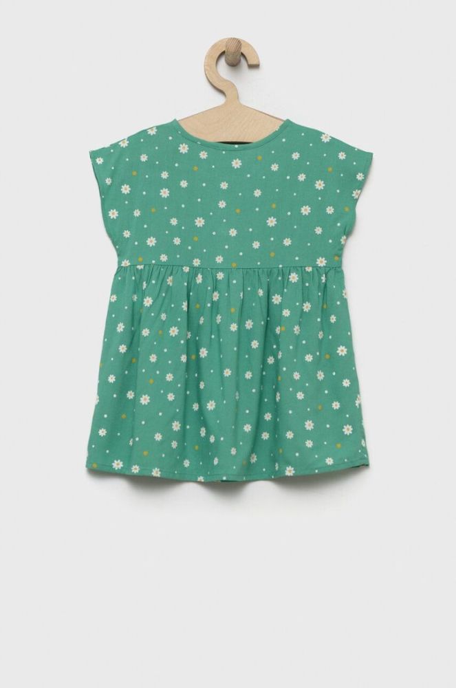 Дитяча сукня United Colors of Benetton колір зелений mini розкльошена фото 2