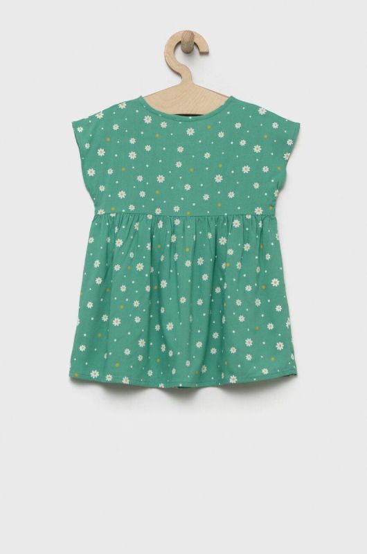 Дитяча сукня United Colors of Benetton колір зелений mini розкльошена фото 2