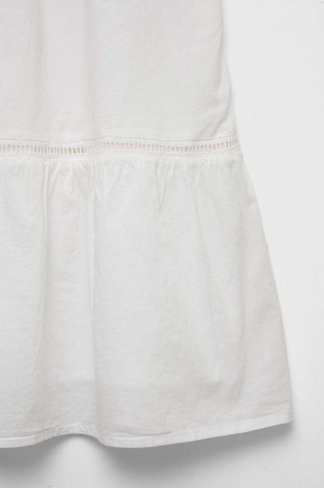 Дитяча бавовняна сукня United Colors of Benetton колір білий mini розкльошена (3285626) фото 3
