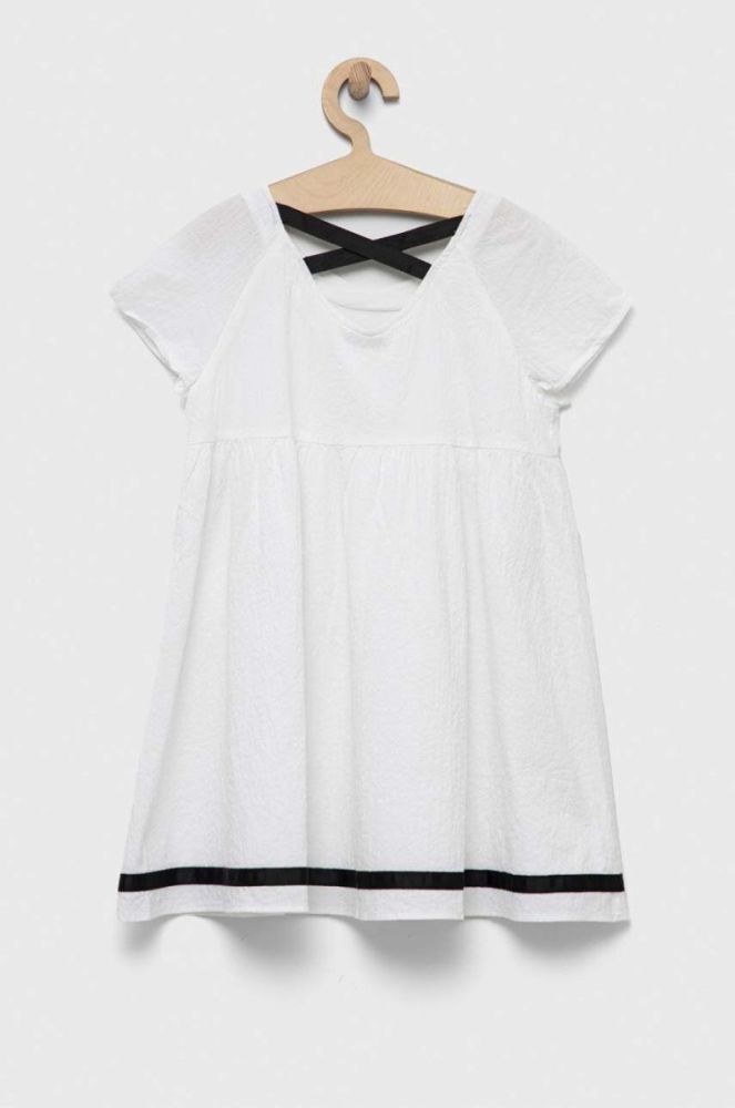 Дитяча сукня United Colors of Benetton колір білий mini розкльошена (3176923) фото 2