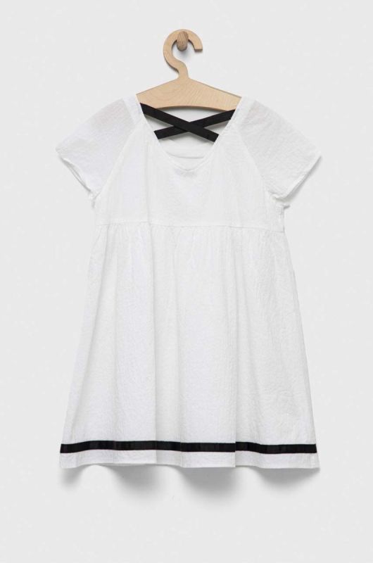 Дитяча сукня United Colors of Benetton колір білий mini розкльошена (3176923) фото 2