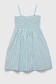 Дитяча бавовняна сукня United Colors of Benetton mini розкльошена колір блакитний (3279692)