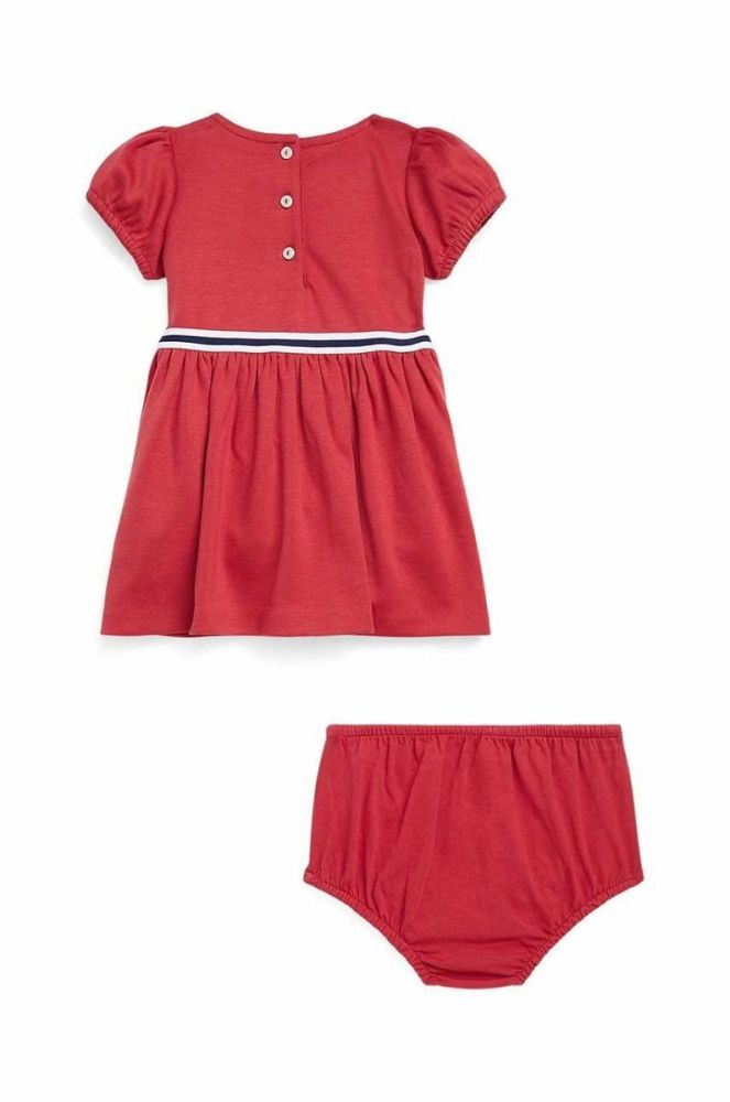 Сукня для немовлят Polo Ralph Lauren колір червоний mini розкльошена (3046154) фото 2