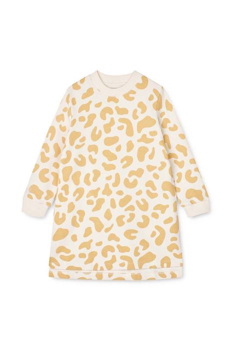 Дитяча бавовняна сукня Liewood колір бежевий mini розкльошена (3104418)