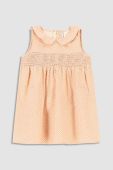 Дитяча бавовняна сукня Coccodrillo колір помаранчевий mini розкльошена