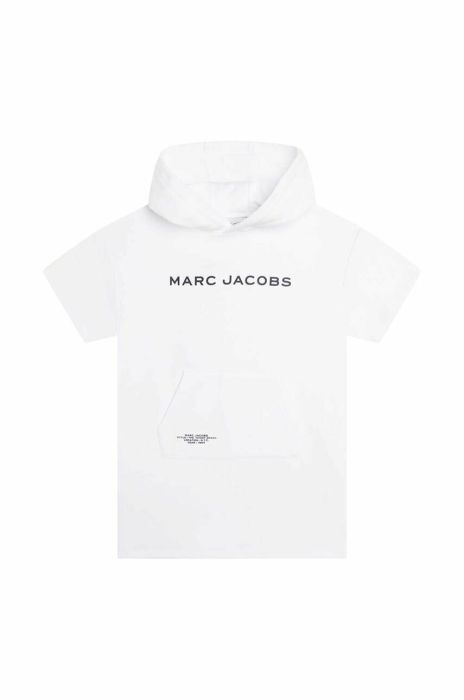 Дитяча бавовняна сукня Marc Jacobs колір білий mini пряма (3065121)