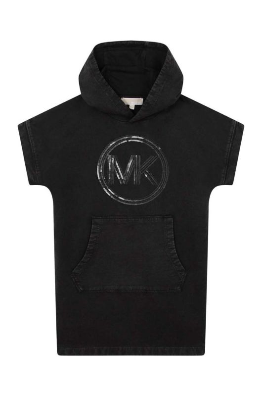 Дитяча бавовняна сукня Michael Kors колір чорний mini пряма (3083021)