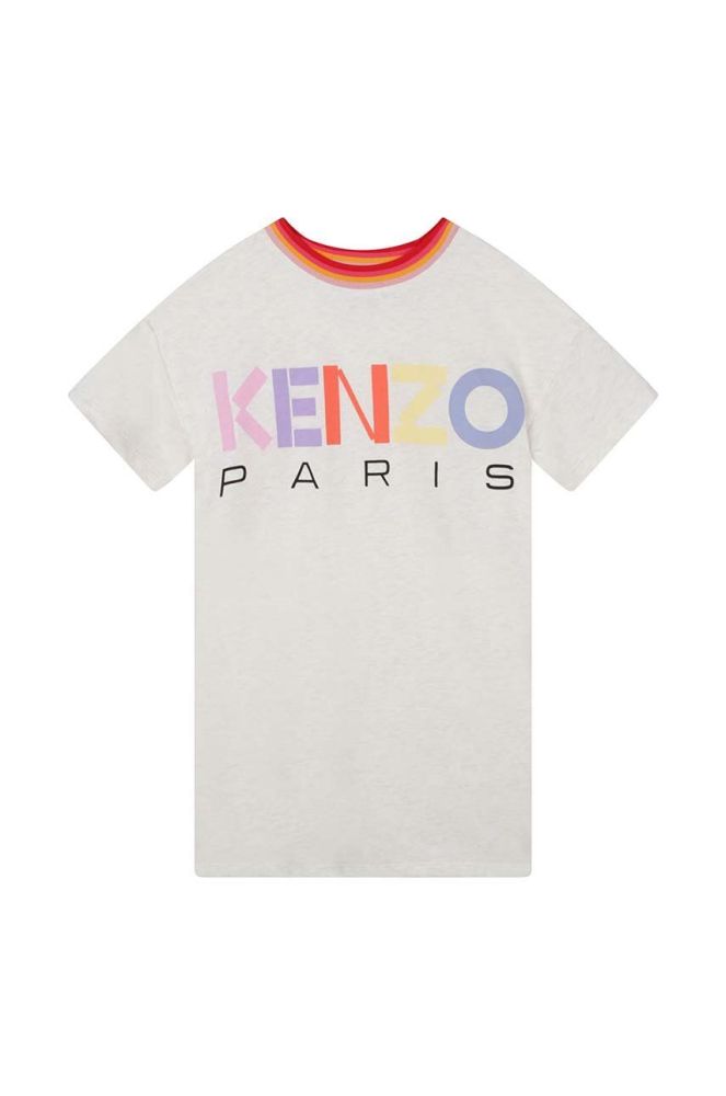 Дитяча сукня Kenzo Kids колір бежевий mini пряма