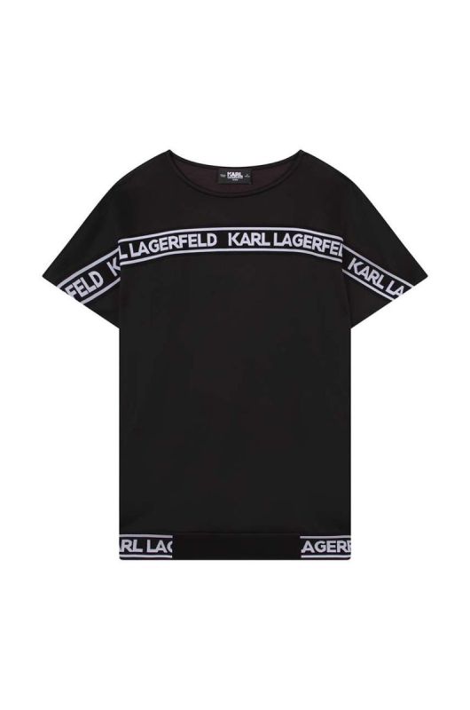 Дитяча сукня Karl Lagerfeld колір чорний mini oversize (3071569) фото 2
