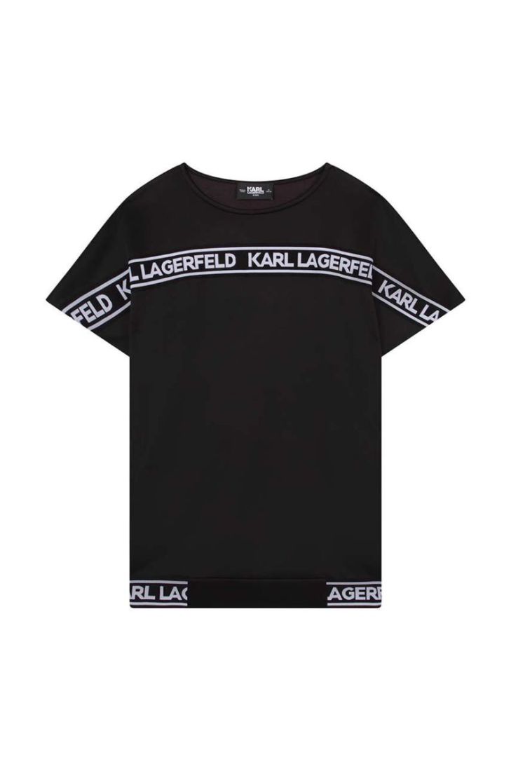 Дитяча сукня Karl Lagerfeld колір чорний mini oversize (3071569)