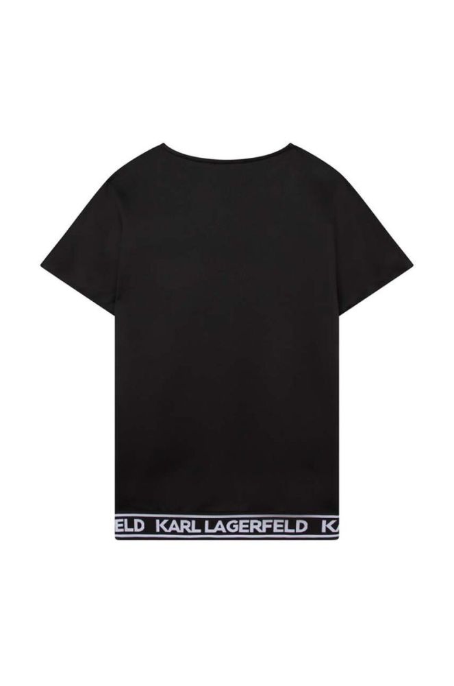 Дитяча сукня Karl Lagerfeld колір чорний mini oversize (3071569) фото 3