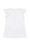 Дитяча бавовняна сукня Karl Lagerfeld колір білий mini пряма (3095575)