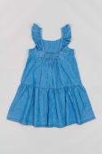 Дитяча бавовняна сукня zippy mini пряма колір блакитний (3181992)