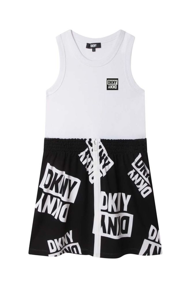 Дитяча сукня Dkny колір чорний mini пряма (3083080)