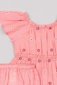 Дитяча бавовняна сукня zippy колір рожевий mini розкльошена (3136604)
