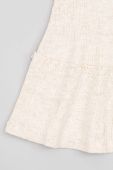 Дитяча бавовняна сукня zippy колір бежевий midi пряма