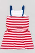 Дитяча бавовняна сукня zippy колір червоний mini розкльошена (3159736)