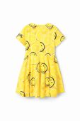 Дитяча бавовняна сукня Desigual колір жовтий mini розкльошена (3117822)