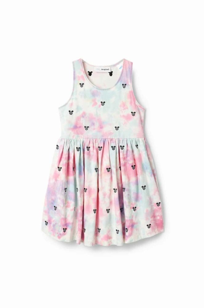 Дитяча бавовняна сукня Desigual mini розкльошена колір барвистий (3065133)