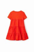 Дитяча сукня Desigual колір помаранчевий midi розкльошена