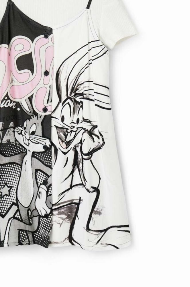 Дитяча сукня Desigual колір білий mini розкльошена фото 2
