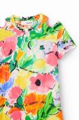 Дитяча бавовняна сукня Desigual mini розкльошена колір барвистий (3065185)