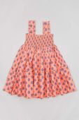 Дитяча бавовняна сукня zippy колір рожевий mini розкльошена (3113803)