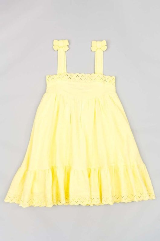 Дитяча сукня zippy колір жовтий midi oversize