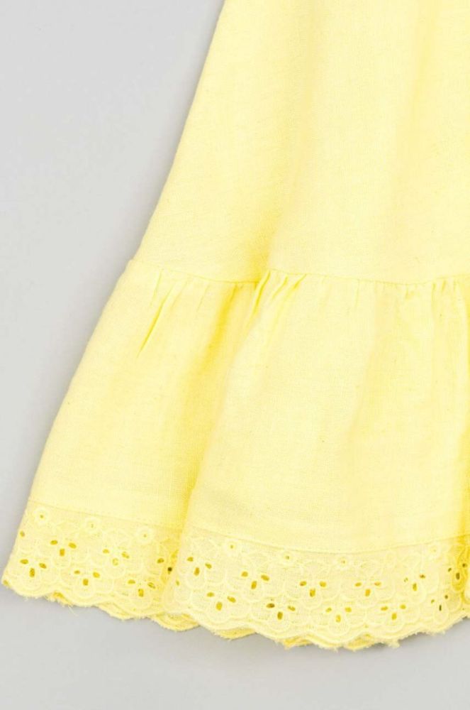 Дитяча сукня zippy колір жовтий midi oversize фото 5