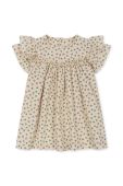 Дитяча бавовняна сукня Konges Sl?jd колір бежевий mini розкльошена (3264174)
