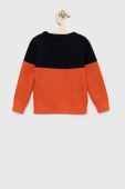Дитячий бавовняний светр Guess колір помаранчевий