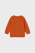 Бавовняний светр для немовлят Mayoral колір помаранчевий легкий