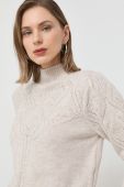 Светр Morgan жіночий колір бежевий півгольф (2885745)