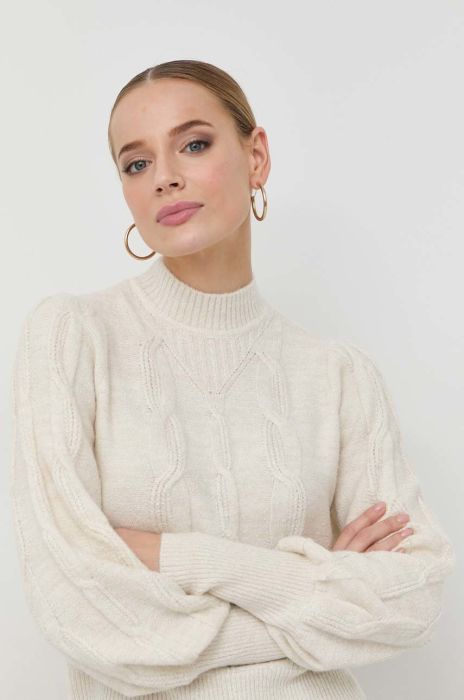 Светр з домішкою вовни Morgan жіночий колір бежевий легкий (2841870)