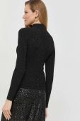 Светр Guess жіночий колір чорний легкий півгольф (2848963)